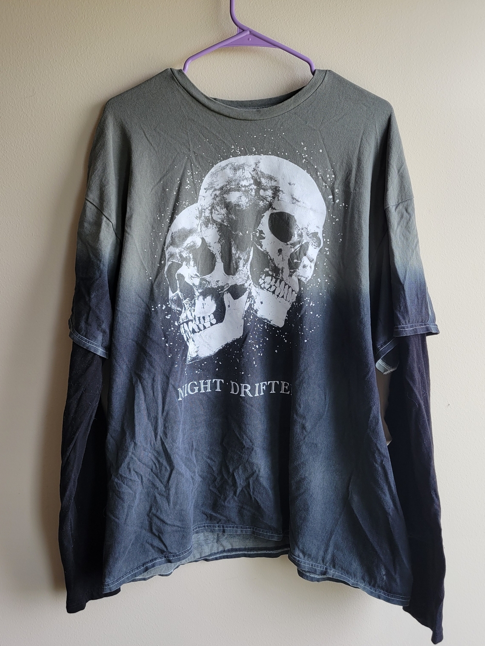 Hot Topic Social Collision Ombre Oversize Shirt